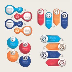 手绘PPT信息图表标题素材