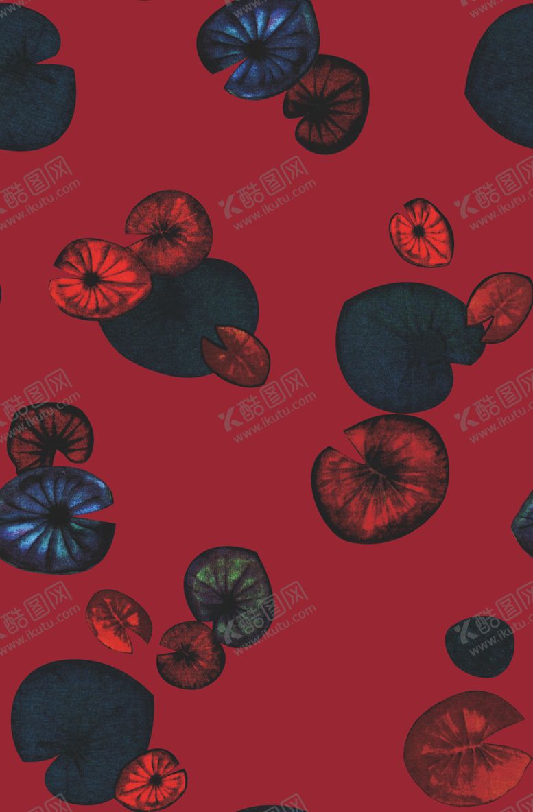 编号：51825104131835358531【酷图网】源文件下载-彩色荷叶复古女装印花
