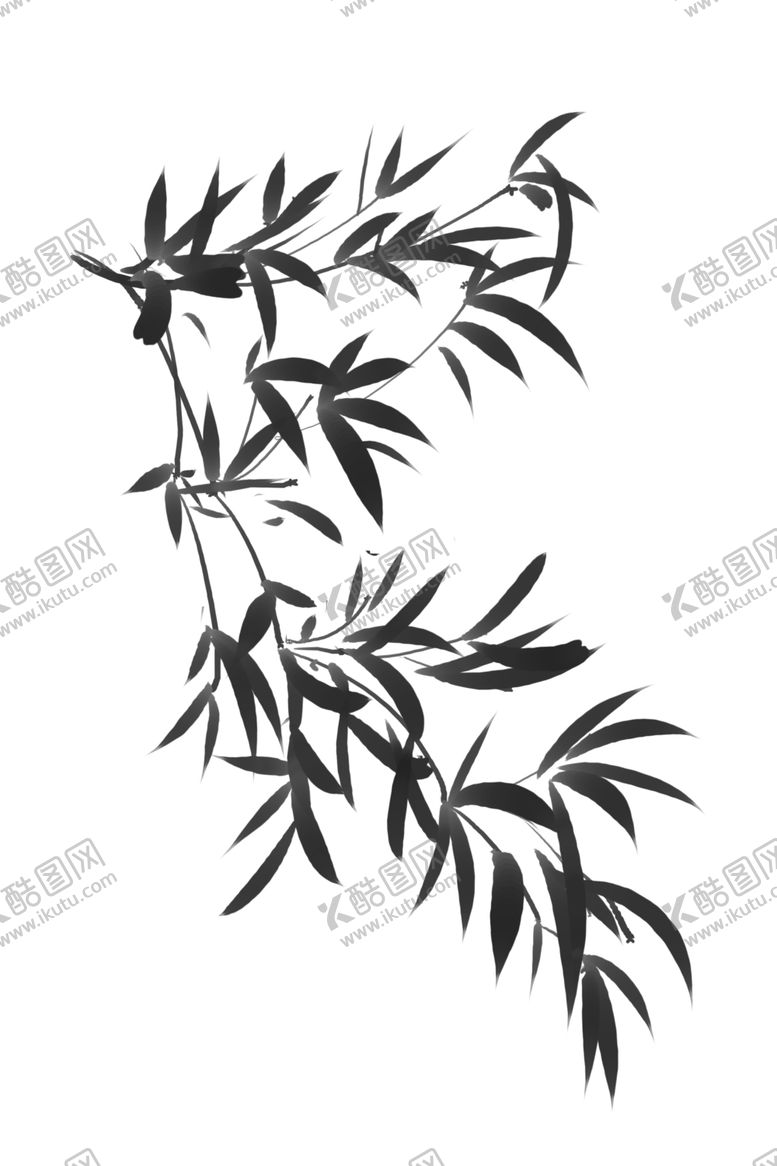 编号：44610106281356287434【酷图网】源文件下载-水墨竹子
