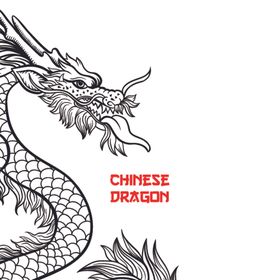 中国风传统龙云纹图案
