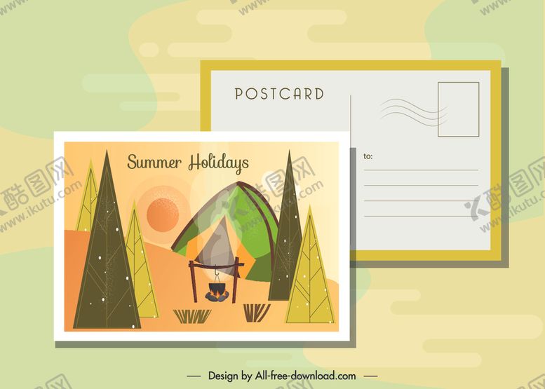 编号：79634209250700185349【酷图网】源文件下载-明信片