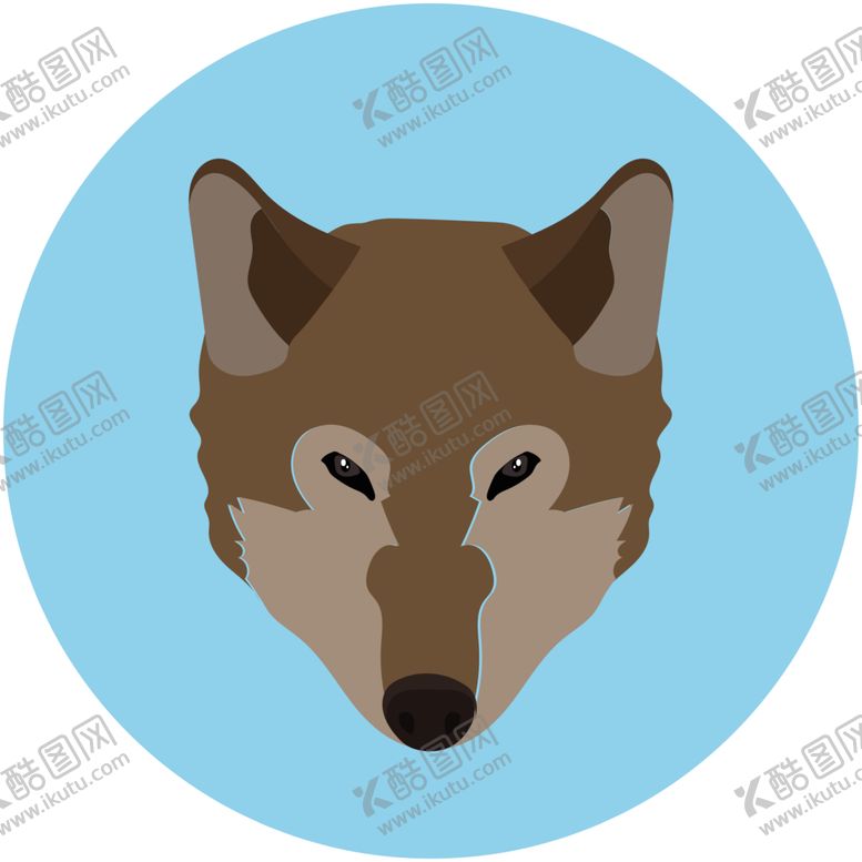编号：79144509112011209160【酷图网】源文件下载-狼动物图标标志图形装饰素材