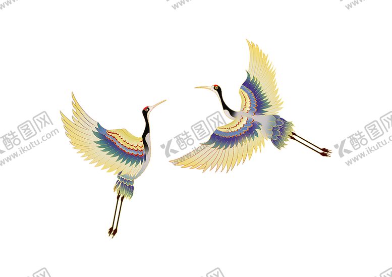 编号：23741309231237387015【酷图网】源文件下载-仙鹤