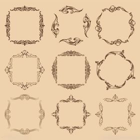 复古风格精美边框图案集