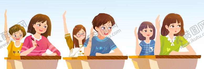 编号：17149311041320457523【酷图网】源文件下载- 上课举手 