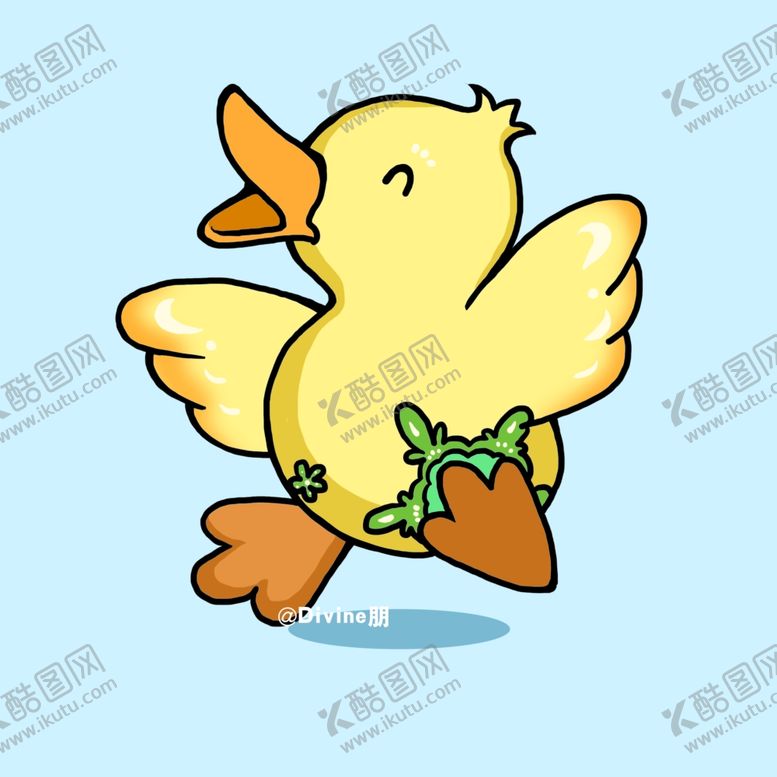 编号：87870110262354215707【酷图网】源文件下载-欢快的小鸭子