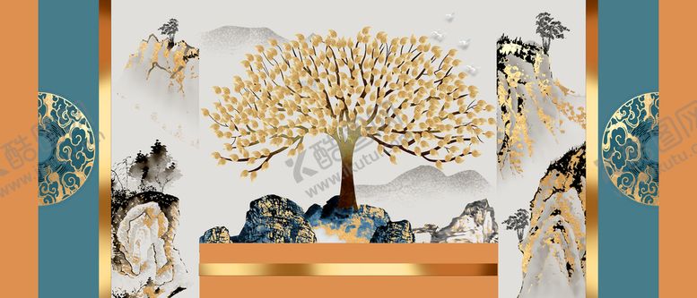 编号：82463010061221178394【酷图网】源文件下载-中式家居装饰画图片