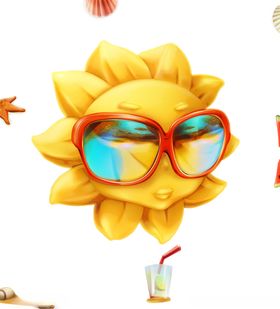 夏日太阳素材