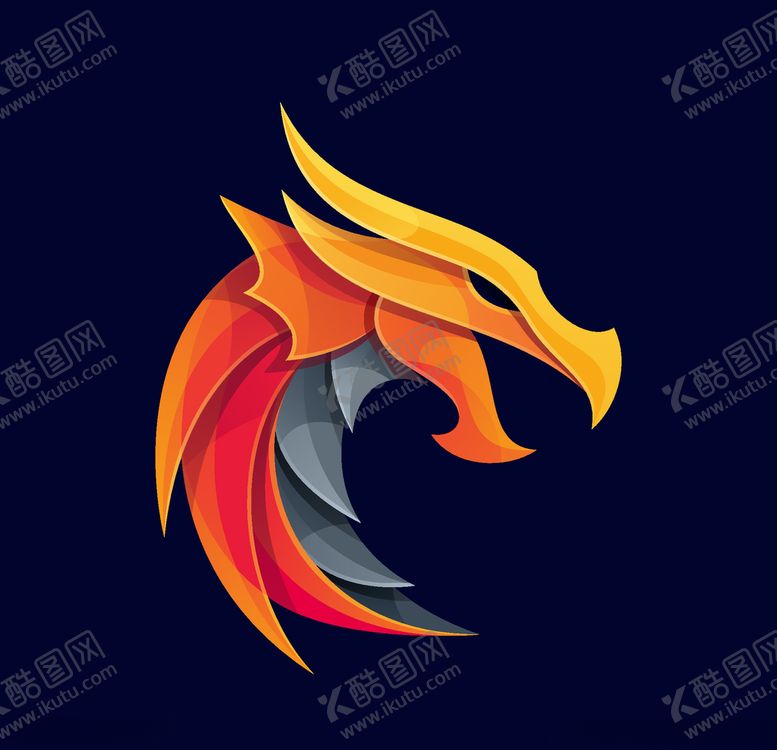 编号：66402710102306375185【酷图网】源文件下载-龙头徽标设计