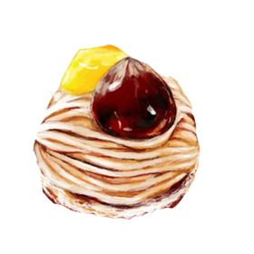 手绘卡通可爱蛋糕甜点免抠PNG