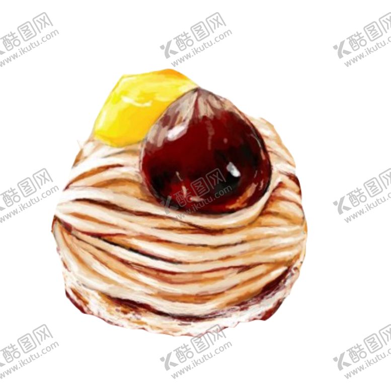 编号：86165209261833521852【酷图网】源文件下载-手绘卡通可爱蛋糕甜点免抠PNG