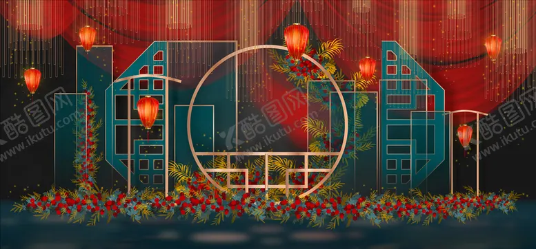 编号：35924707012134335883【酷图网】源文件下载-森系婚礼舞台