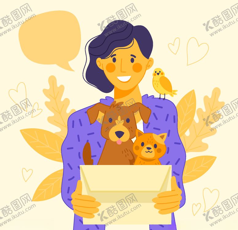 编号：34904610081634513123【酷图网】源文件下载-矢量可爱宠物