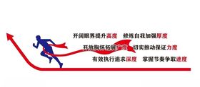 矢量励志形象墙