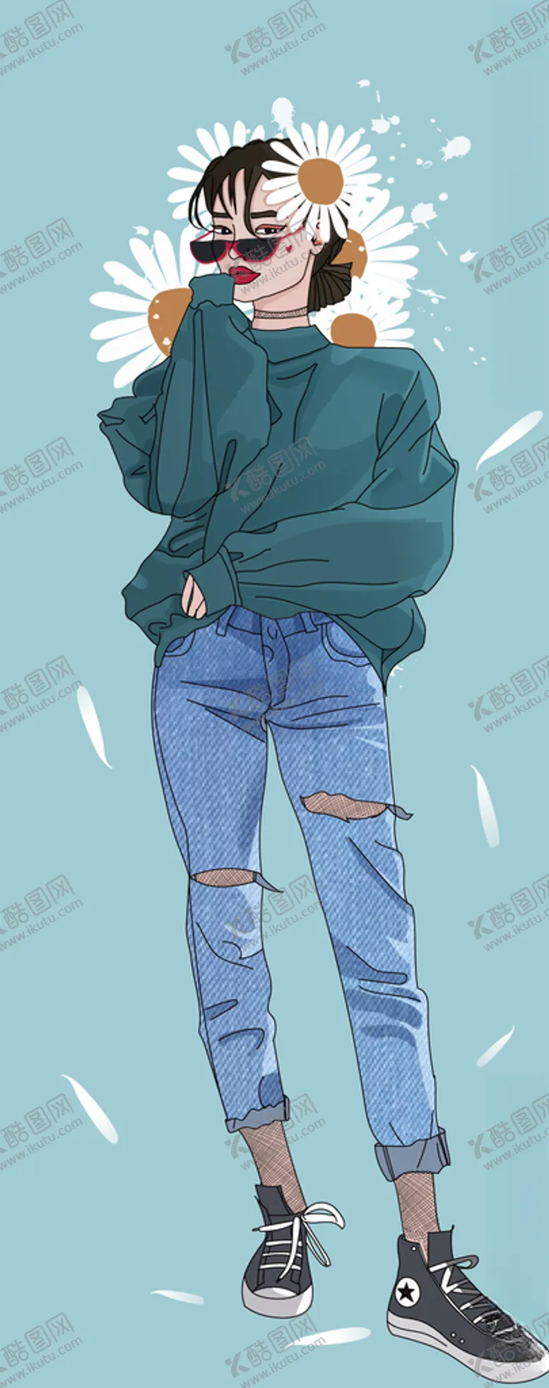 编号：99860107081655062634【酷图网】源文件下载-时尚插画