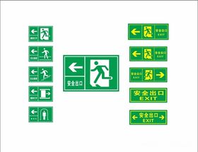 安全出口安全标志安全标识