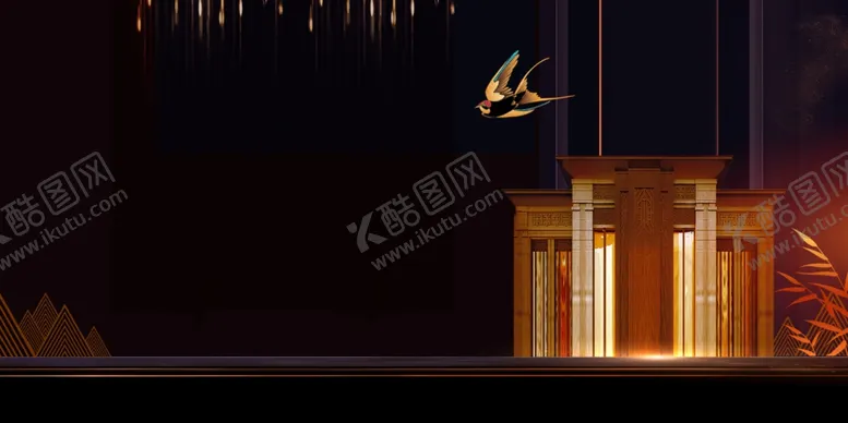 编号：49213206271836071682【酷图网】源文件下载-地产复古活动宣传背景海报素材