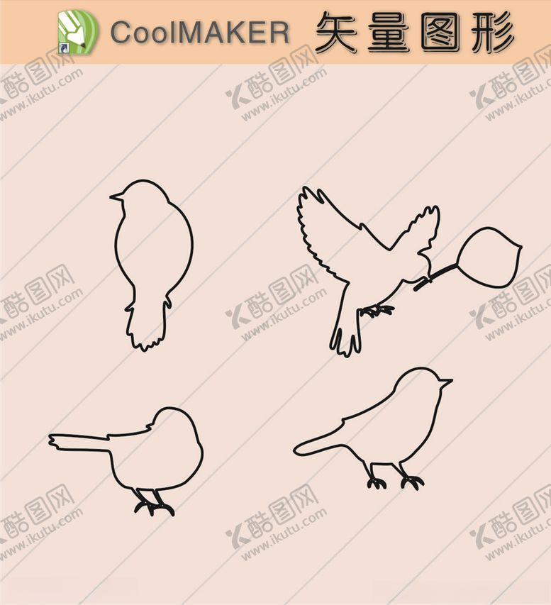 编号：74678010180117363343【酷图网】源文件下载-线稿剪影壁纸简洁手绘