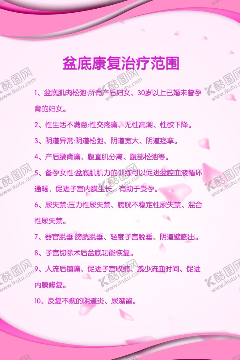 编号：64058910190209032179【酷图网】源文件下载-盆底康复