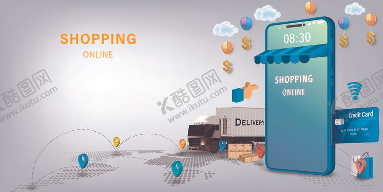 编号：47001909212253511313【酷图网】源文件下载-物流快递业务