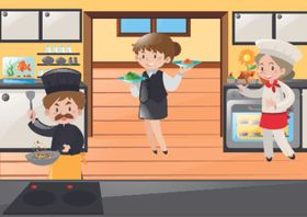 卡通厨师
