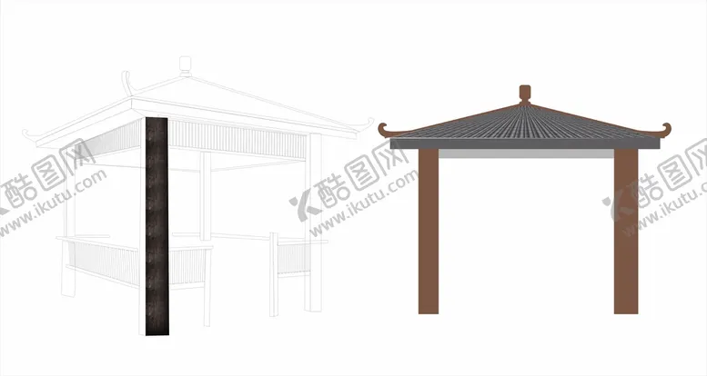 编号：39234101270315405051【酷图网】源文件下载-凉亭设计图