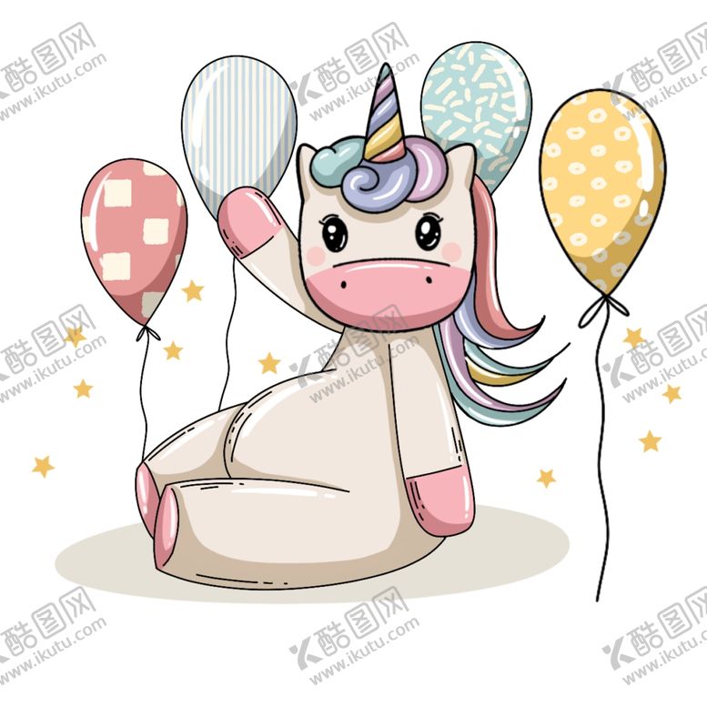 编号：18297407130309392321【酷图网】源文件下载-独角兽卡通动漫插画