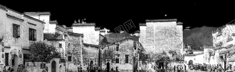 编号：74325009270759389255【酷图网】源文件下载-江南水乡徽派建筑