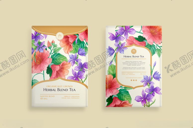 编号：96651110170917142544【酷图网】源文件下载-花卉图案精美包装设计