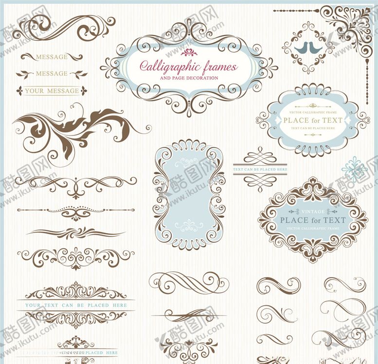 编号：20099810311416586939【酷图网】源文件下载-欧式花纹矢量花纹时尚花纹素材