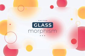 玻璃拟态风格几何背景图