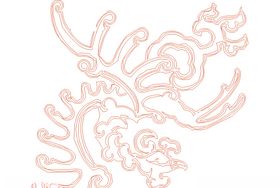 镂空花图案古典纹装饰边框设计