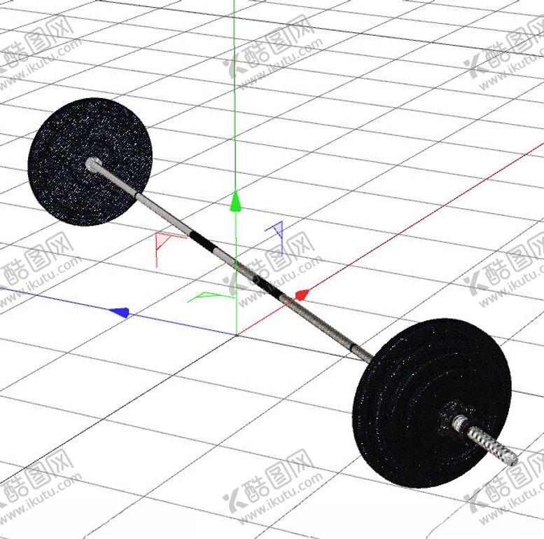 编号：69709302201829597169【酷图网】源文件下载-C4D模型杠铃
