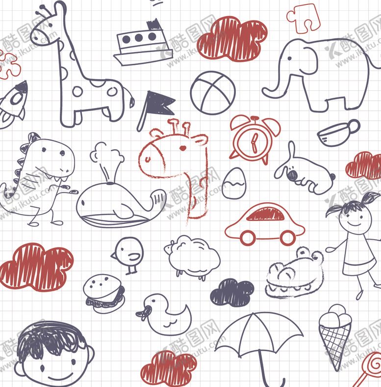 编号：63648009250231102986【酷图网】源文件下载-动物卡通矢量图