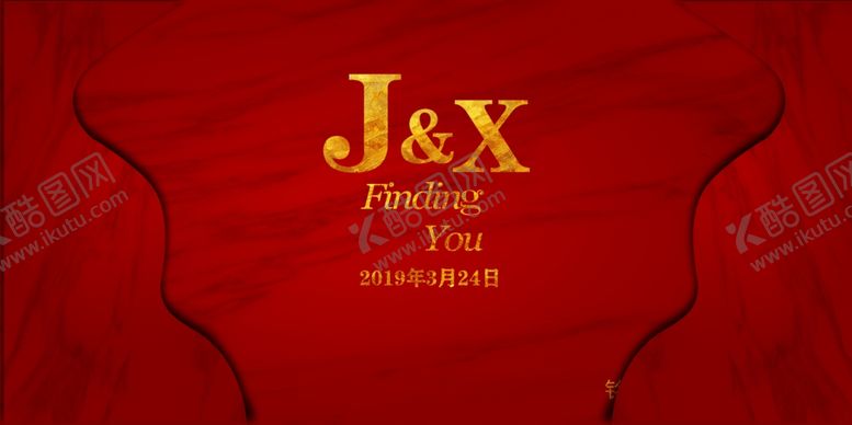 编号：66076009250755499881【酷图网】源文件下载-红金婚礼背景
