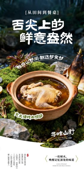餐饮山野宣传海报