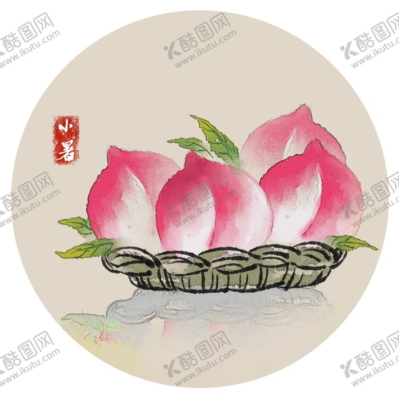 编号：78059610222225296565【酷图网】源文件下载-手绘桃子