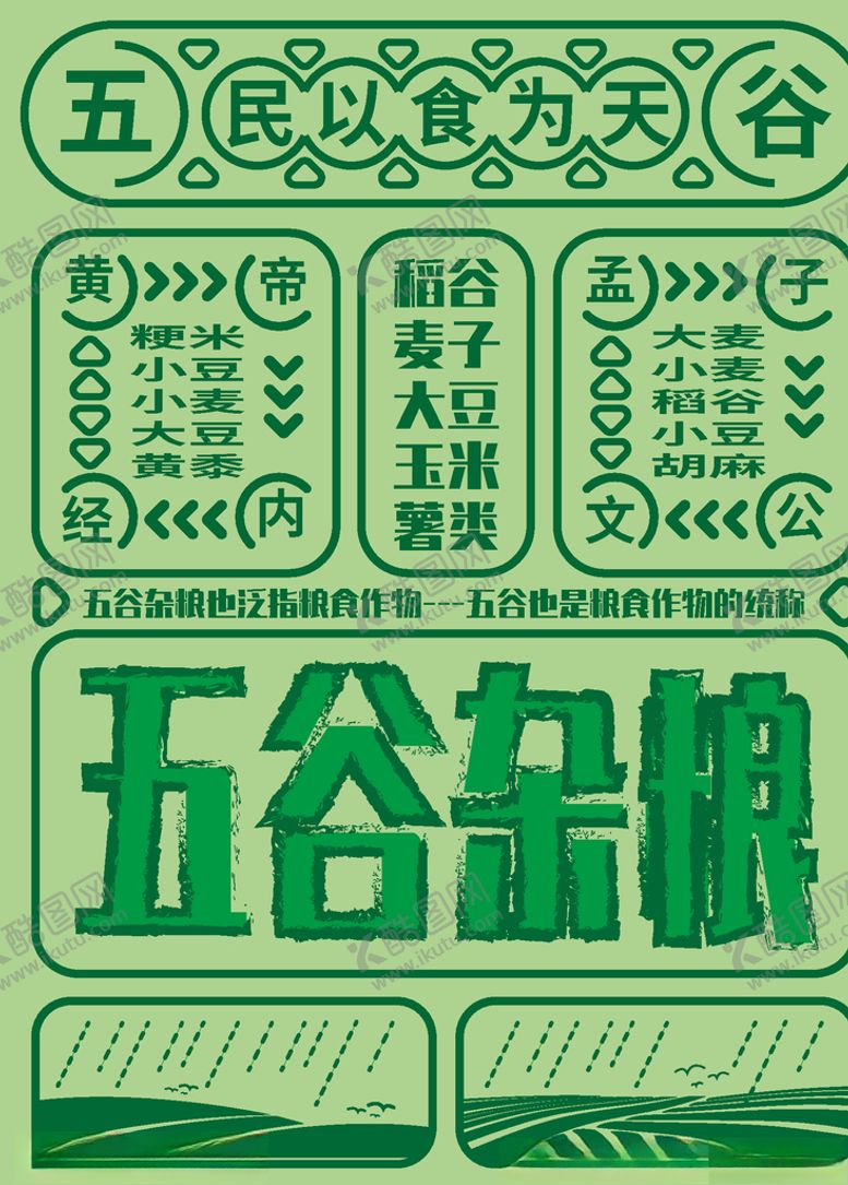 编号：78684810201002295199【酷图网】源文件下载-五谷杂粮