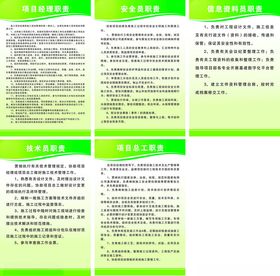 绿色清新制度牌设计模板