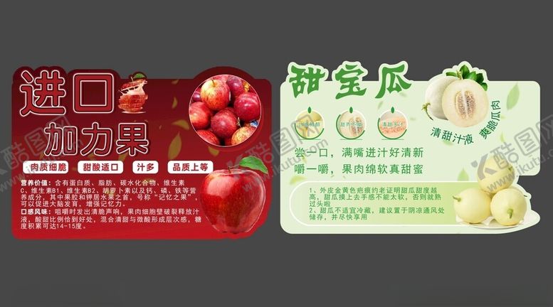 编号：41209210011307055864【酷图网】源文件下载-水果介绍装饰立牌
