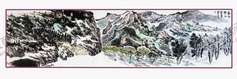 编号：31713711240039437274【酷图网】源文件下载-春染家山