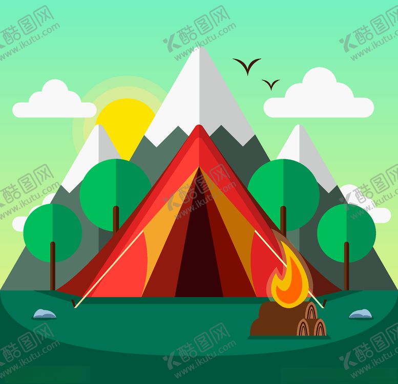 编号：12439009210627403382【酷图网】源文件下载-露营