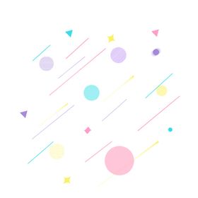 孟菲斯风格线条彩球几何元素