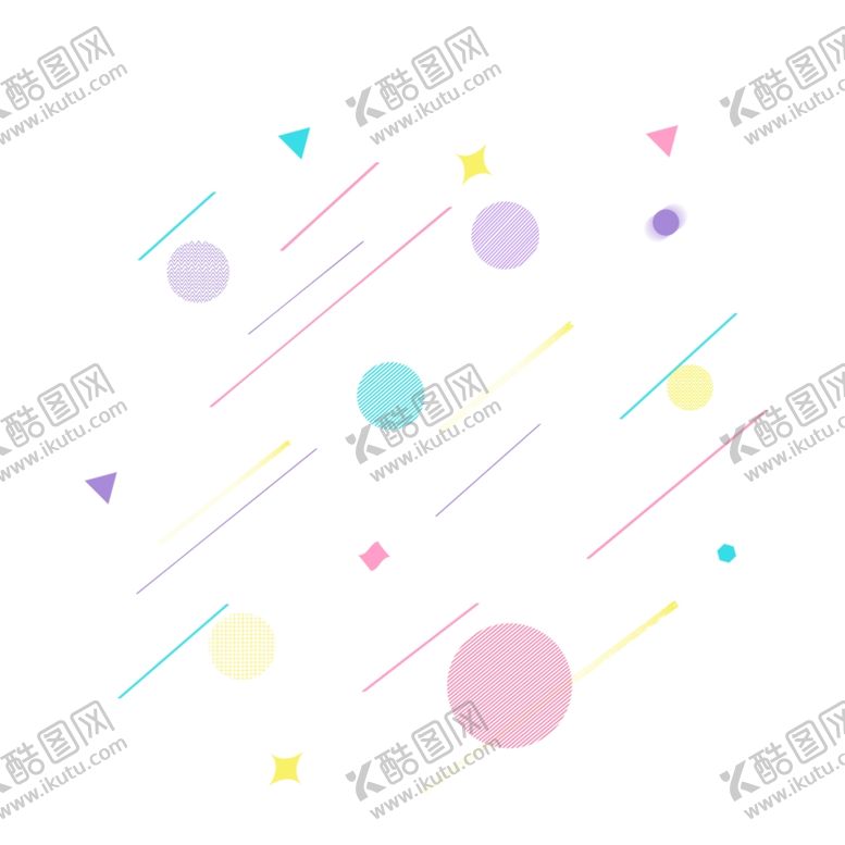 编号：68161107071053036466【酷图网】源文件下载-孟菲斯风格线条彩球几何元素