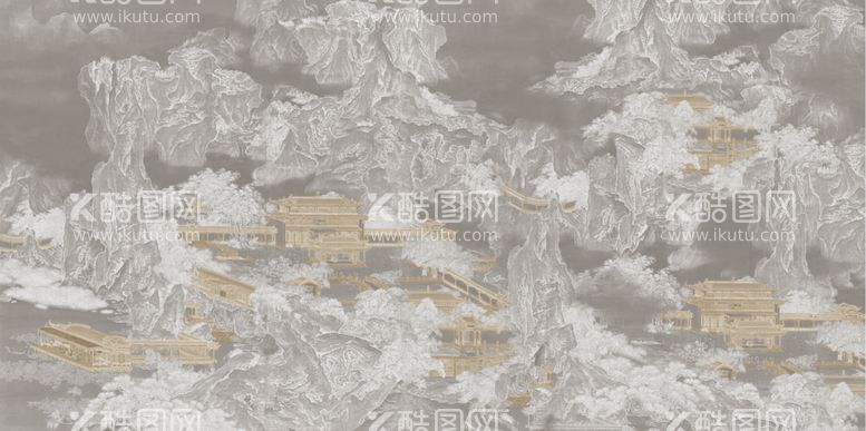 编号：62462012190937214654【酷图网】源文件下载-国画山水背景