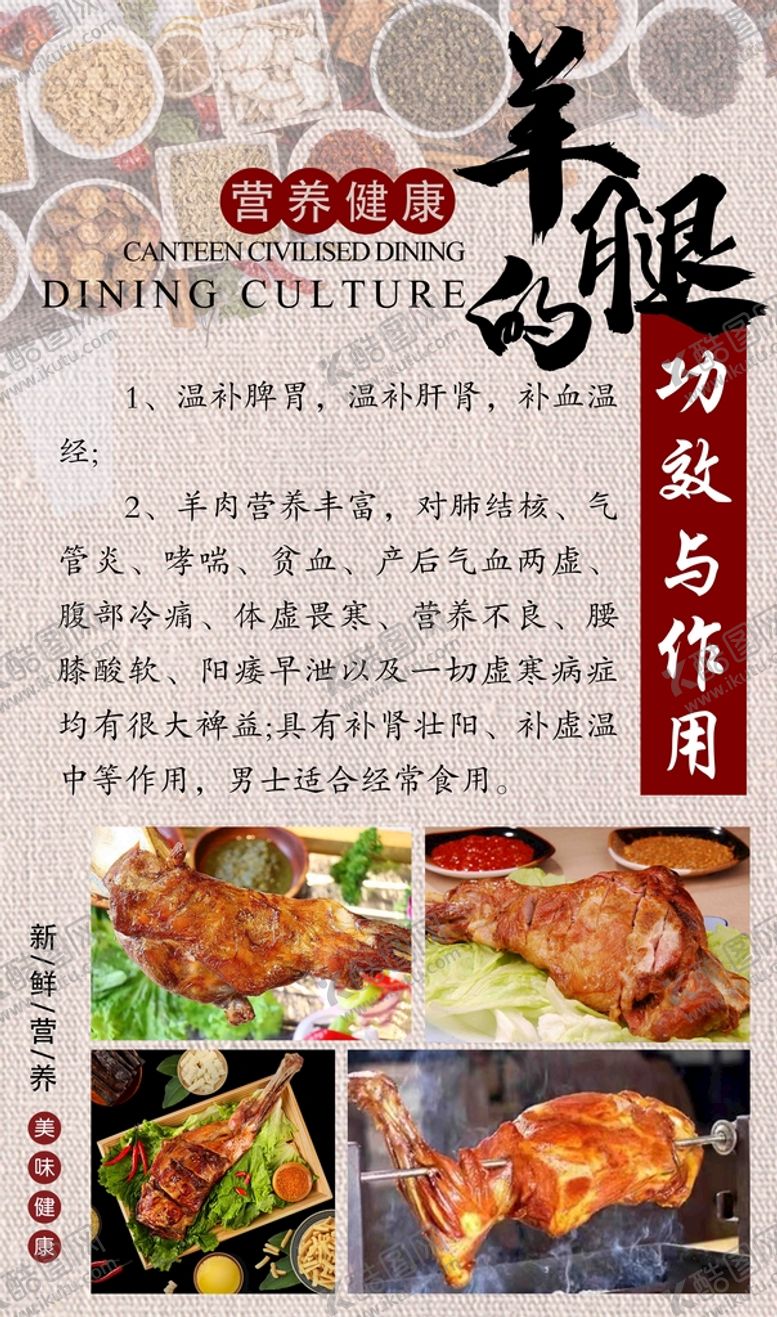 编号：84069709211301399184【酷图网】源文件下载-烤羊腿海报