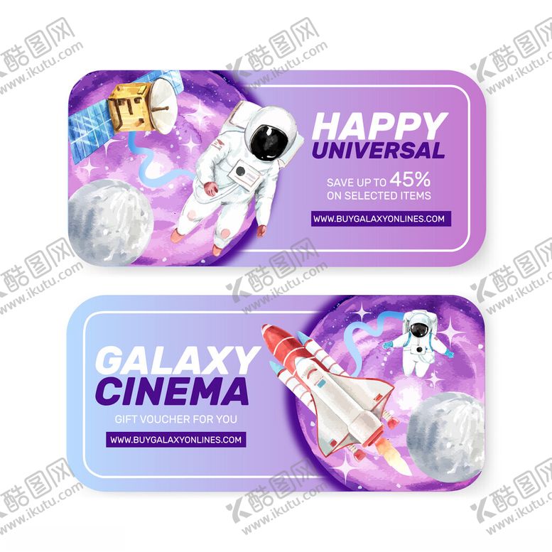 编号：30795811151122504417【酷图网】源文件下载-太空主题观影贴纸