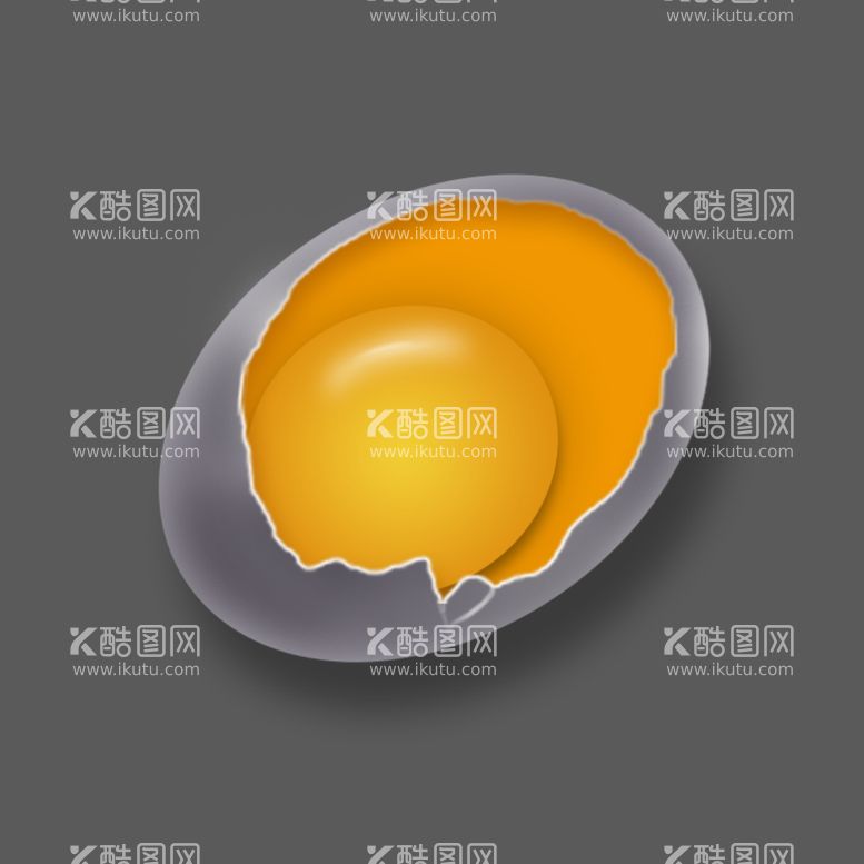 编号：22410411280750329466【酷图网】源文件下载-新鲜破壳草鸡蛋特写