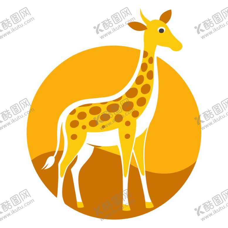 编号：89644902260750219574【酷图网】源文件下载-长颈鹿logo