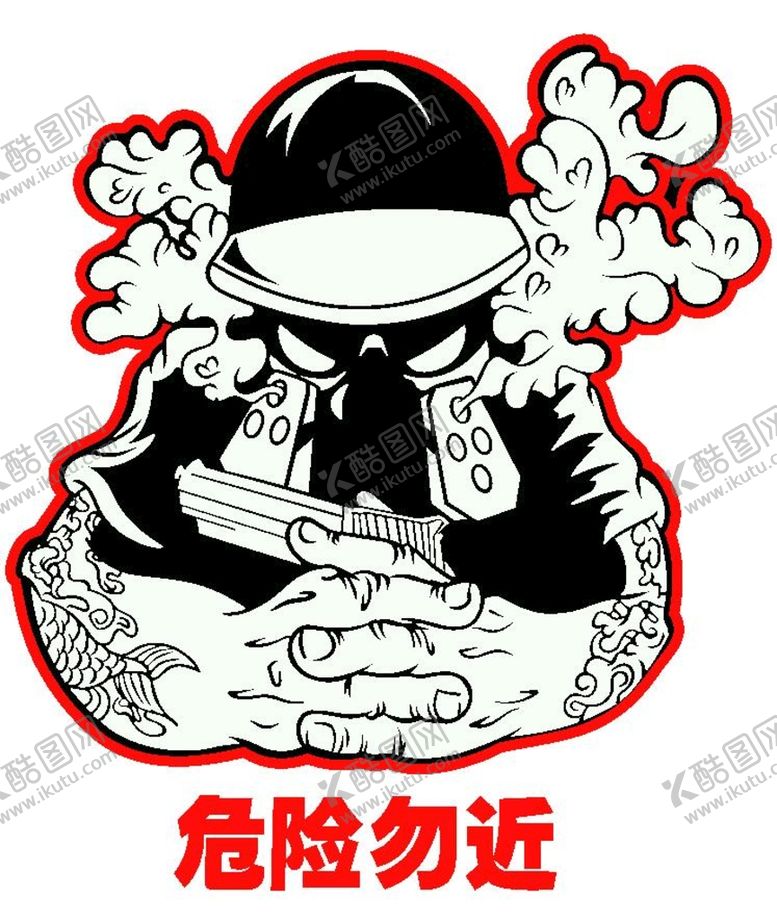 编号：68325602010725555838【酷图网】源文件下载-服装 裁片 手绘 神秘人物